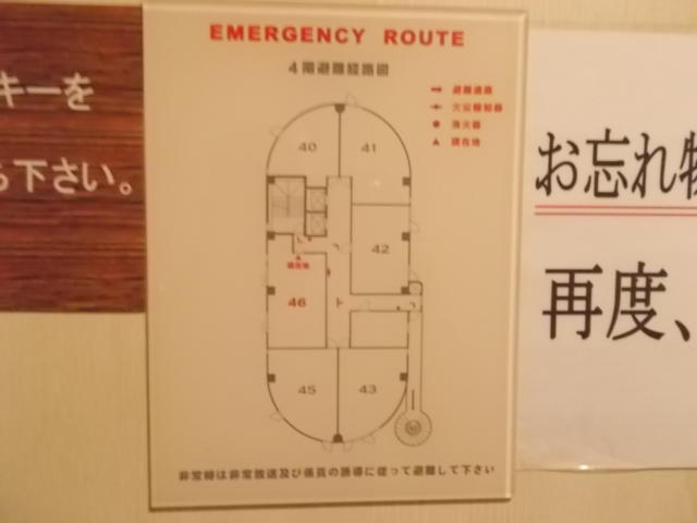 ホテル Ｍ(松戸市/ラブホテル)の写真『46号室。フロア配置図。この部屋は、中央左側です。』by 名無しさん（ID:82189）