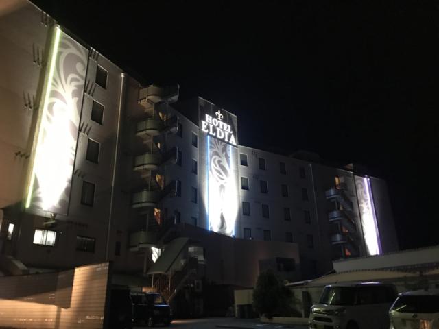 HOTEL ELDIA 山梨店(笛吹市/ラブホテル)の写真『夜の外観』by まさおJリーグカレーよ