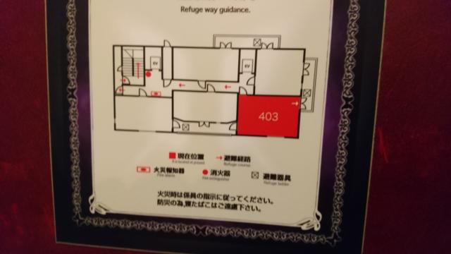 H-SEVEN 西川口(川口市/ラブホテル)の写真『403号室、避難経路』by どらねこどらどら
