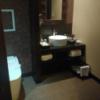 HOTEL ザ・ウエスト(八王子市/ラブホテル)の写真『307号室(特別室)洗面所・トイレ。ドライヤーの他アイロンも備え付け。』by すぬすぬ（運営スタッフ）