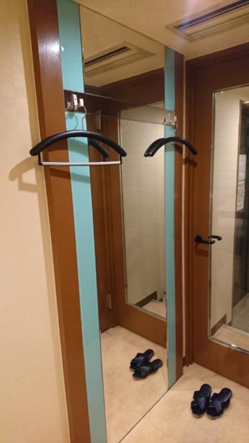 ホテル モアナ大塚(豊島区/ラブホテル)の写真『504号室 室内入ってすぐ右手に大きな鏡とハンガー2つ。クローゼットは無し。鏡の前のスペースが狭いのでエッチに利用するのは難しそう。』by なめろう