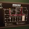 HOTEL C. YOKOHAMA(ホテル シードット横浜)(横浜市神奈川区/ラブホテル)の写真『102号室利用(20.8)避難経路と配置図です。』by キジ