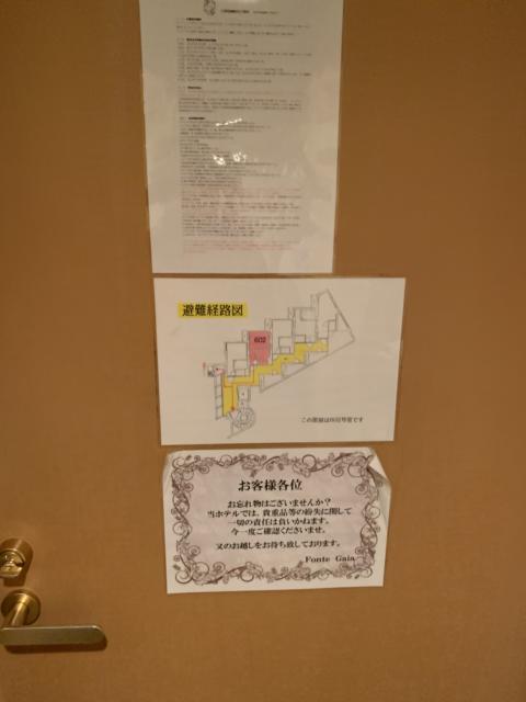 HOTEL Fonte Gaia（フォンテガイア）(大阪市/ラブホテル)の写真『602号室、出入口』by ジャーミン