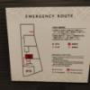 HOTEL P-DOOR（ホテルピードア）(台東区/ラブホテル)の写真『313号室　避難経路図』by ところてんえもん