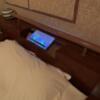 HOTEL D CUBE（Dキューブ）(豊島区/ラブホテル)の写真『403号室　客室（ベッド）パネル周り』by 鶯谷人