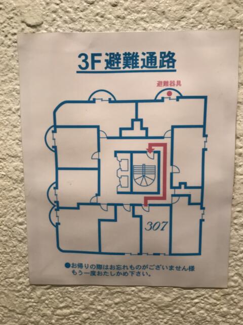 アランド新宿(新宿区/ラブホテル)の写真『避難経路図』by 少佐