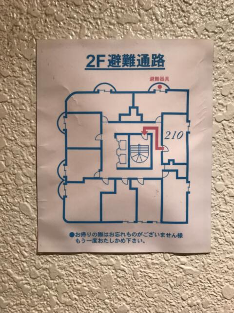 アランド新宿(新宿区/ラブホテル)の写真『避難経路図』by 少佐
