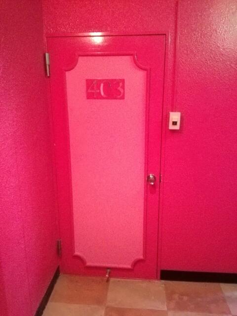 ホテル レインボー(足立区/ラブホテル)の写真『ドピンクの廊下です。(403号室利用21,1)』by キジ