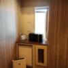 HOTEL WILL ADACHI(ウィル足立)(足立区/ラブホテル)の写真『電子ﾚﾝｼﾞ、空気清浄機、窓です。(401号室21,2)』by キジ