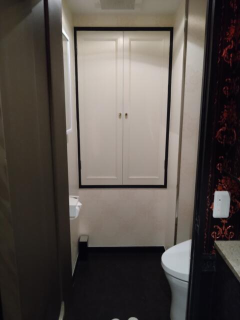 HOTEL ALL-INN G（オールインジー）(豊島区/ラブホテル)の写真『401号室 トイレ。奥の扉を開けるとここにも何故か外に出られる小さなスペースがある。』by なめろう