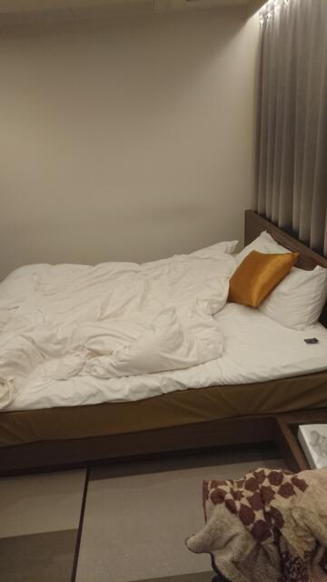 ガネーシャ(豊島区/ラブホテル)の写真『306号室、ベッド(使用後(((^_^;))』by ビデ三郎