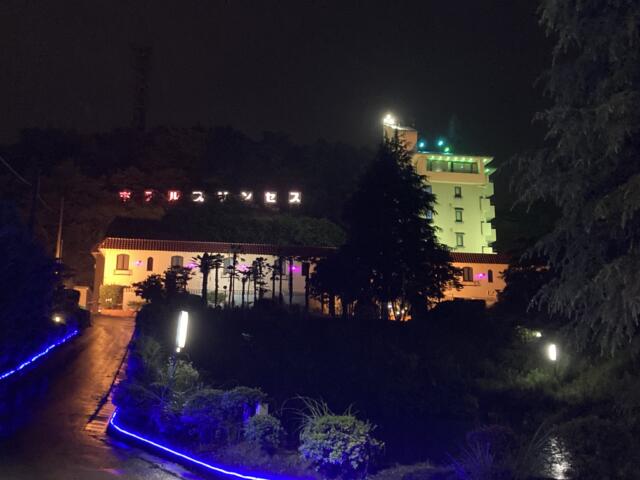 ホテル プリンセス(岩舟町/ラブホテル)の写真『夜の外観』by まさおJリーグカレーよ