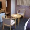 HOTELプレジール立川(立川市/ラブホテル)の写真『509号室　チェアとテーブル』by マーケンワン