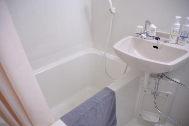 HOTELプレジール立川(立川市/ラブホテル)の写真『509号室　浴槽と洗面台』by マーケンワン