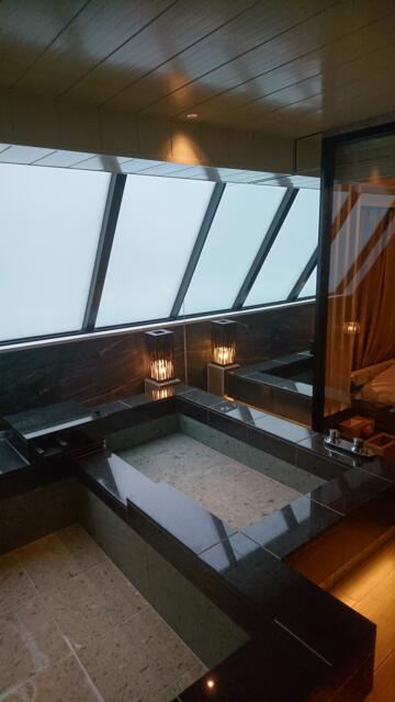 HOTEL KARUTA 赤坂(港区/ラブホテル)の写真『701号室（浴室シャワーから奥方向）』by 格付屋