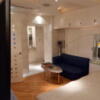 FAVEUR（ファブール）(渋谷区/ラブホテル)の写真『502号室のベット足元側からの室内全景 手前は大型テレビ』by angler