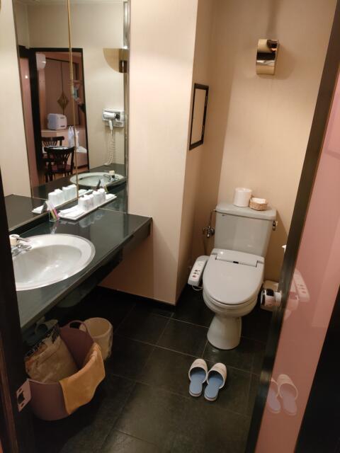 ホテルLALA33(豊島区/ラブホテル)の写真『215号室　トイレと洗面所』by ゆかるん