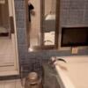 ホテルAVYSS(アビス)(新宿区/ラブホテル)の写真『901号室浴室TVなど。この鏡の扉の向こうが露天風呂エリア』by 春風拳