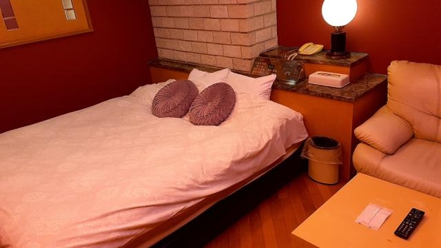 HOTEL IXION（イクシオン)(戸田市/ラブホテル)の写真『209号室部屋の概観。入り口からベッドを臨む』by 春風拳