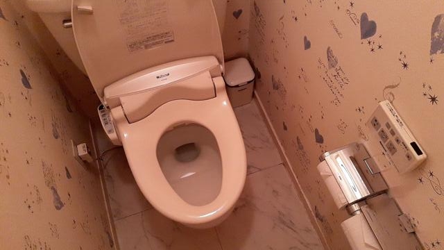 遊楽膳(新宿区/ラブホテル)の写真『201号室トイレ。腰掛けが倒れてくるので、男性利用時は要注意』by 春風拳