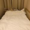 ファインガーデン十三(大阪市/ラブホテル)の写真『214号室　狭い部屋の大きなベッド』by くんにお