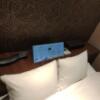 ホテルLagoon（ラグーン）名古屋(名古屋市中区/ラブホテル)の写真『506号室　ベッドルーム　ベッド上　照明等リモコン、電話』by エロスギ紳士