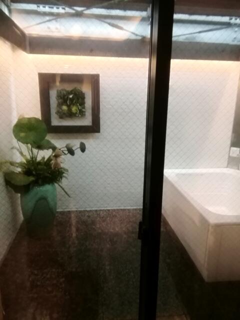 HOTEL VICTORIA RESORT(茅ヶ崎市/ラブホテル)の写真『201号室、外風呂があります。(21,12)』by キジ