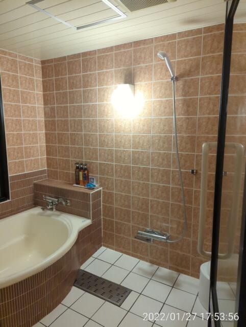 HOTEL RUNA(ルナ)鶯谷(台東区/ラブホテル)の写真『212号室　バスルーム。そこそこ広いです。』by 愛だけでできている