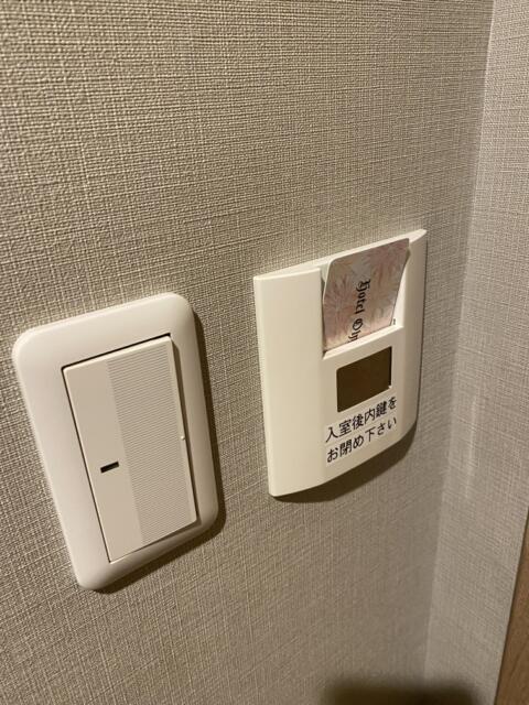 ホテル大山(新宿区/ラブホテル)の写真『208号室(カードキー差込口)』by こねほ