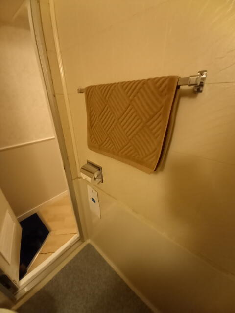 HOTEL K(新宿区/ラブホテル)の写真『301号室 ユニットバス タオル掛け』by angler