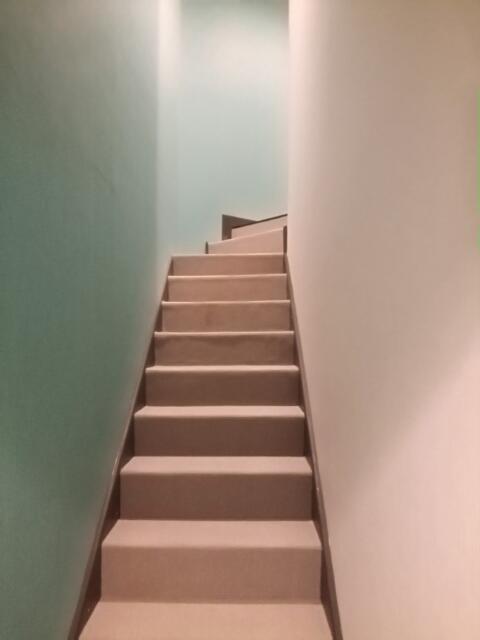 555MOTEL GOTEMBA(御殿場市/ラブホテル)の写真『27号室、2階への階段です。(22,3)』by キジ