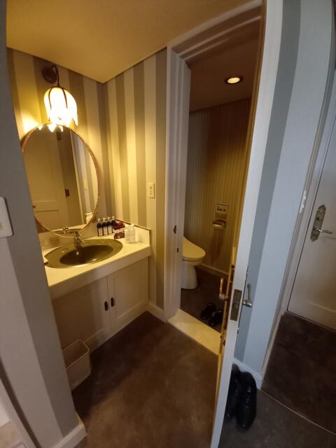 シャトン(新宿区/ラブホテル)の写真『304号室 洗面台とトイレ』by angler