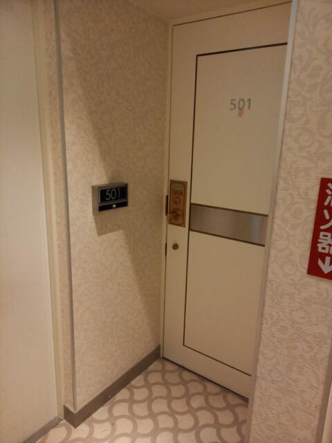 HOTEL ZERO MARUYAMA(渋谷区/ラブホテル)の写真『501号室のドア灯 点滅している』by angler