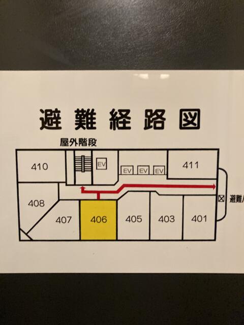 ホテル グランドカーム(大阪市/ラブホテル)の写真『406　部屋位置』by 輝rin