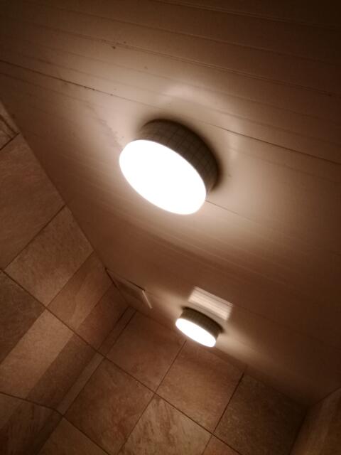 HOTEL TIME(厚木市/ラブホテル)の写真『216号室、浴室天井。(22,6)』by キジ