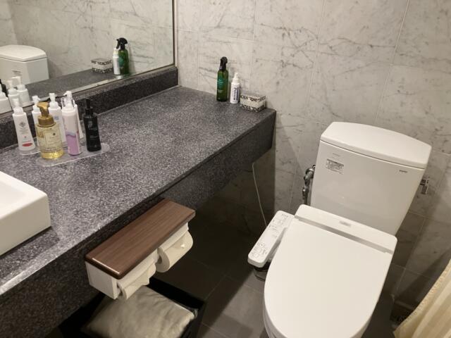 HOTEL CUE厚木(厚木市/ラブホテル)の写真『311号室　洗面所・トイレ』by KAMUY