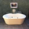 ナパバレー(越谷市/ラブホテル)の写真『308号室露天。ライオンちゃんの口からお湯は出ません。露天スペースは広いです。』by festa9