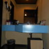 le MOCA（ルモカ）(久留米市/ラブホテル)の写真『202号室の洗面台。左にトイレ、右が浴室になっている。』by 猫饅頭