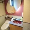 CHECK INN BALI(豊島区/ラブホテル)の写真『202号室 洗面所とトイレ。トイレは個室ではないし、鏡が洗面台の前ではなく便器の前に付いているのはいかがなものか?!』by なめろう