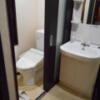 ニューポート(立川市/ラブホテル)の写真『305号室、トイレと洗面所』by もんが～