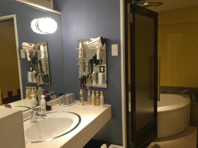 HOTEL エルアンドエル草加(草加市/ラブホテル)の写真『213 洗面室と浴室』by festa9