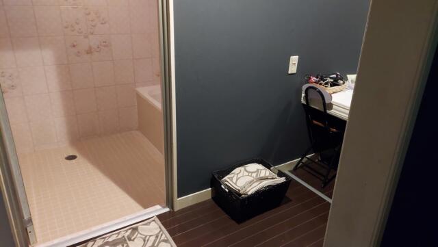 ホテル十色(千葉市中央区/ラブホテル)の写真『119号室　洗面所、浴室(入口の目の前にあります。)』by 正直下半神