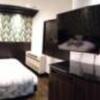 ホテル パル新宿店(新宿区/ラブホテル)の写真『302号室 部屋全景(パノラマ写真)。テレビと洗面所は壁を挟んで横並びの造りです』by なめろう