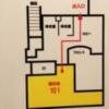 Hotel BALIBALI（バリバリ）(品川区/ラブホテル)の写真『101号室　避難経路図』by ところてんえもん