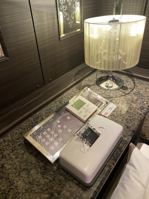 HOTEL Lapis（ラピス）(大田区/ラブホテル)の写真『207号室(ベッド傍スイッチ、ティッシュ、ゴム)』by こねほ
