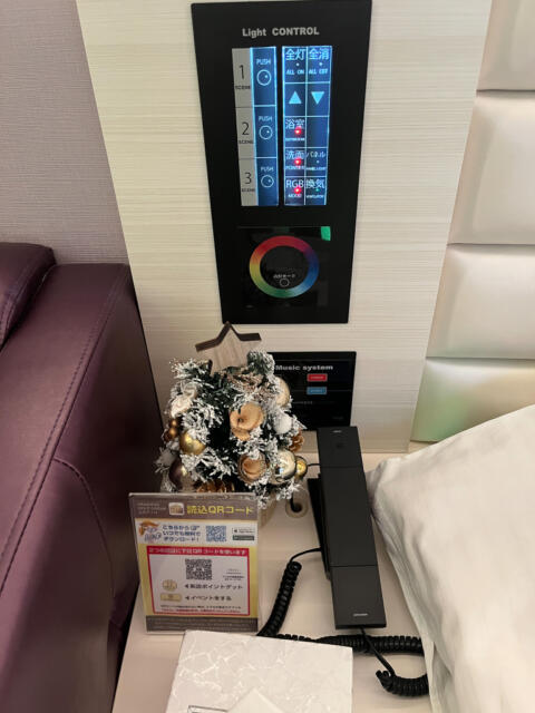 HOTEL Blanche（ブランシュ）(渋谷区/ラブホテル)の写真『406号室　枕元の照明コントロールパネル』by INA69