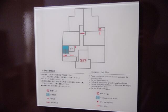 アーバンステージ(新宿区/ラブホテル)の写真『317号室　避難経路図』by マーケンワン
