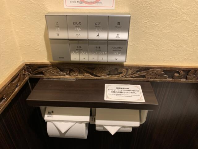 HOTEL COCO BALI（ココバリ）(渋谷区/ラブホテル)の写真『302号室　トイレ操作盤など』by 東京都