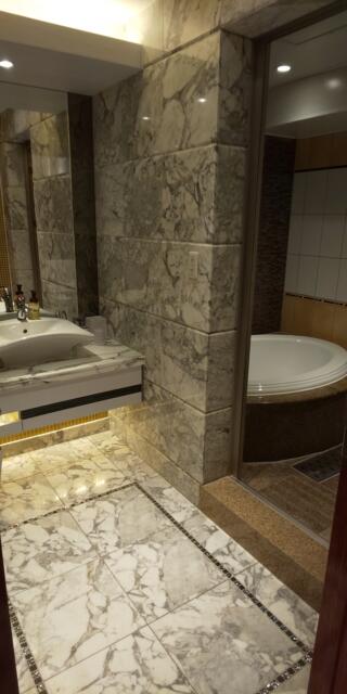DESIGN HOTEL NOX(ノクス)(品川区/ラブホテル)の写真『301号室の浴室とドレッサー勿論、清掃も行き届き綺麗ですね』by ヒロくん!