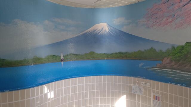 ホテル アーカス(立川市/ラブホテル)の写真『303号室、浴室壁画「富士山」』by Sparkle